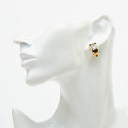 Dior Earrings Gold Black Plated — view 5