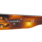Chanel CC Logo Sunglasses Brown Acetate Eyewear — view 6