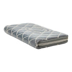 Chanel CC Logo Ultra Stitch Round Zip Wallet Gray Lambskin — view 4