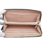 Chanel CC Logo Ultra Stitch Round Zip Wallet Gray Lambskin — view 7