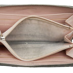Chanel CC Logo Ultra Stitch Round Zip Wallet Gray Lambskin — view 8