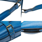 Louis Vuitton Epi Cartouchiere Crossbody Shoulder Bag Toledo Blue Leather — view 9