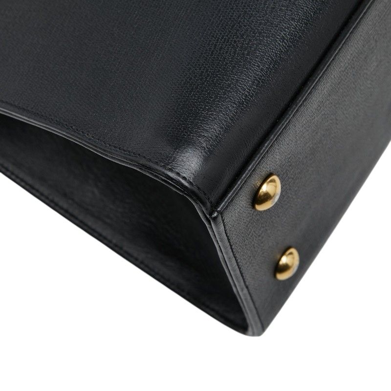 Saint Laurent Cabas Chic Shoulder Bag Black Leather — view 7
