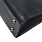Saint Laurent Cabas Chic Shoulder Bag Black Leather — view 6
