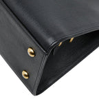 Saint Laurent Cabas Chic Shoulder Bag Black Leather — view 4