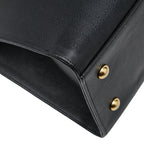 Saint Laurent Cabas Chic Shoulder Bag Black Leather — view 5