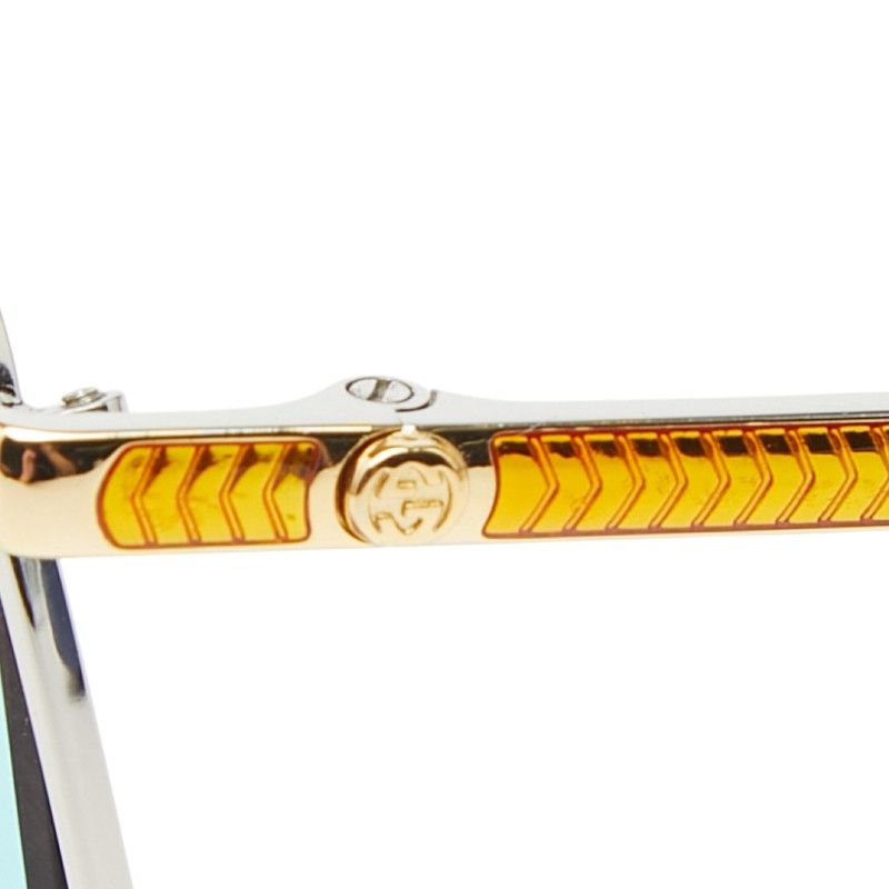 Gucci Sunglasses Gold Silver Plated Metal Eyewear — view 4