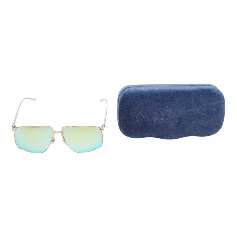 Gucci Sunglasses Gold Silver Plated Metal Eyewear — view 7