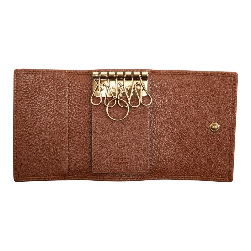 Gucci Diana Key Case Brown Leather Key Holder — view 7