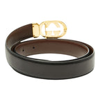 Gucci Vintage 084 Black Brown Leather Belt — view 3