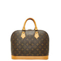 Louis Vuitton Monogram Alma PM Handbag Brown Leather