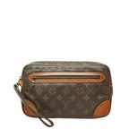 Louis Vuitton Monogram Marly Dragonne GM Second Bag Brown Leather