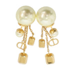 Dior Stone Pearl Earring — view 2
