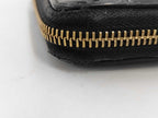 Gucci Wallet Guccissima Black Leather Zip Around Gold — view 7