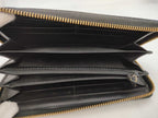 Gucci Wallet Guccissima Black Leather Zip Around Gold — view 4