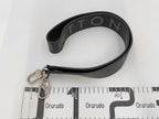 Louis Vuitton Shoulder Strap Black Gray Taurillon Leather Silver Logo — view 6