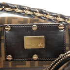 Fendi Shoulder Bag Zucca Canvas Chain — view 9