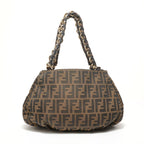 Fendi Shoulder Bag Zucca Canvas Chain — view 2