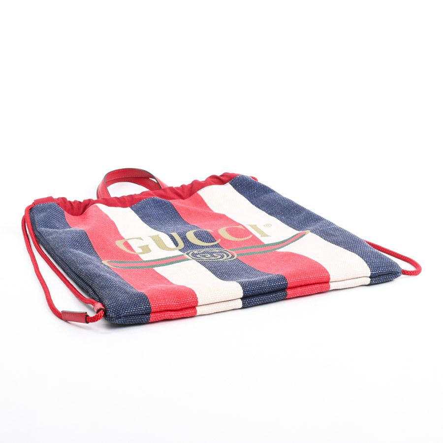 Gucci Backpack Striped Drawstring Knapsack — view 5