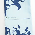 Hermes Scarf Twilly Scarves Blue — view 4