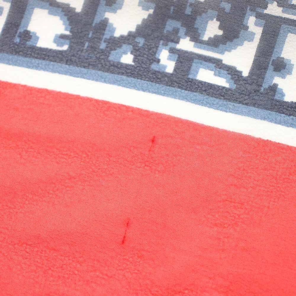 Dior Scarf Trotter Pattern All Over Red Navy White YT — view 6