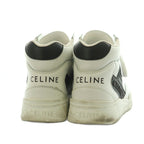 Celine High Top Sneakers Shoes 40 White Black AD — view 5