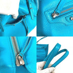 Louis Vuitton Shoulder Bag the Paper Leather Blue — view 9