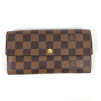 Louis Vuitton Wallet Portefeuille Sarah Damier Canvas Ebene Brown