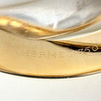 Hermes Interlock Band Ring YG Yellow Gold