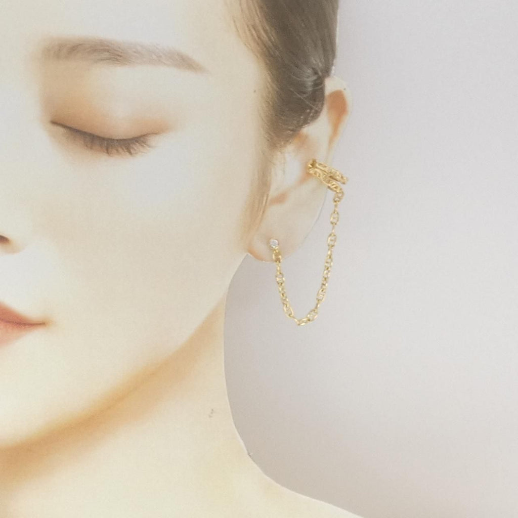Hermes Chaine D'ancre Calypso Earrings — view 4