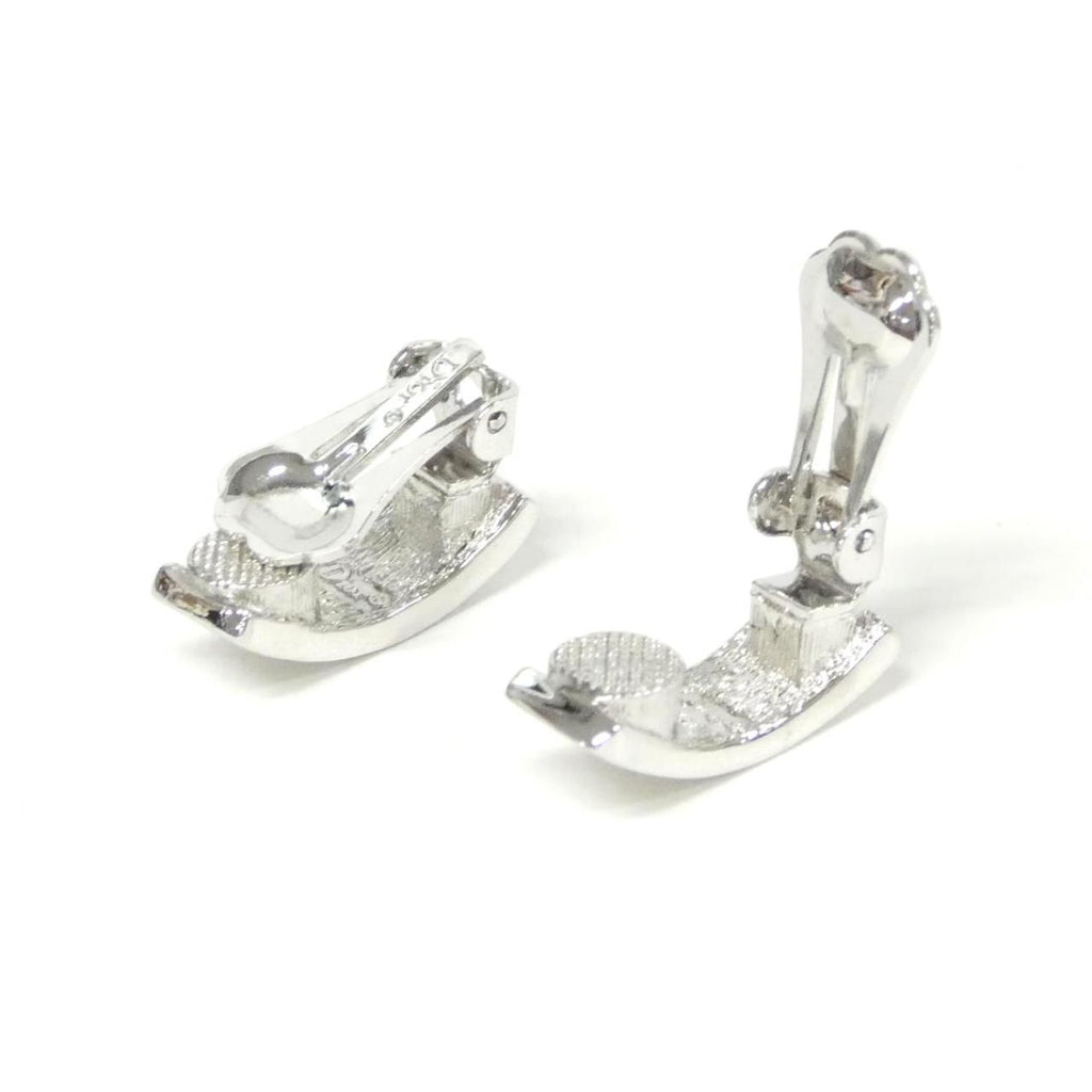 Dior Vintage Earrings Silver — view 4