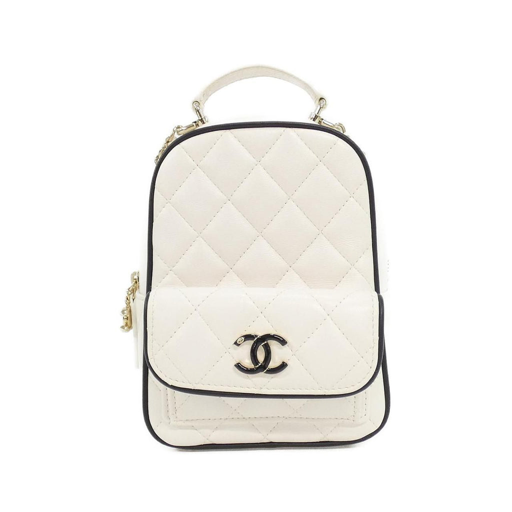 Chanel Backpack Sac White