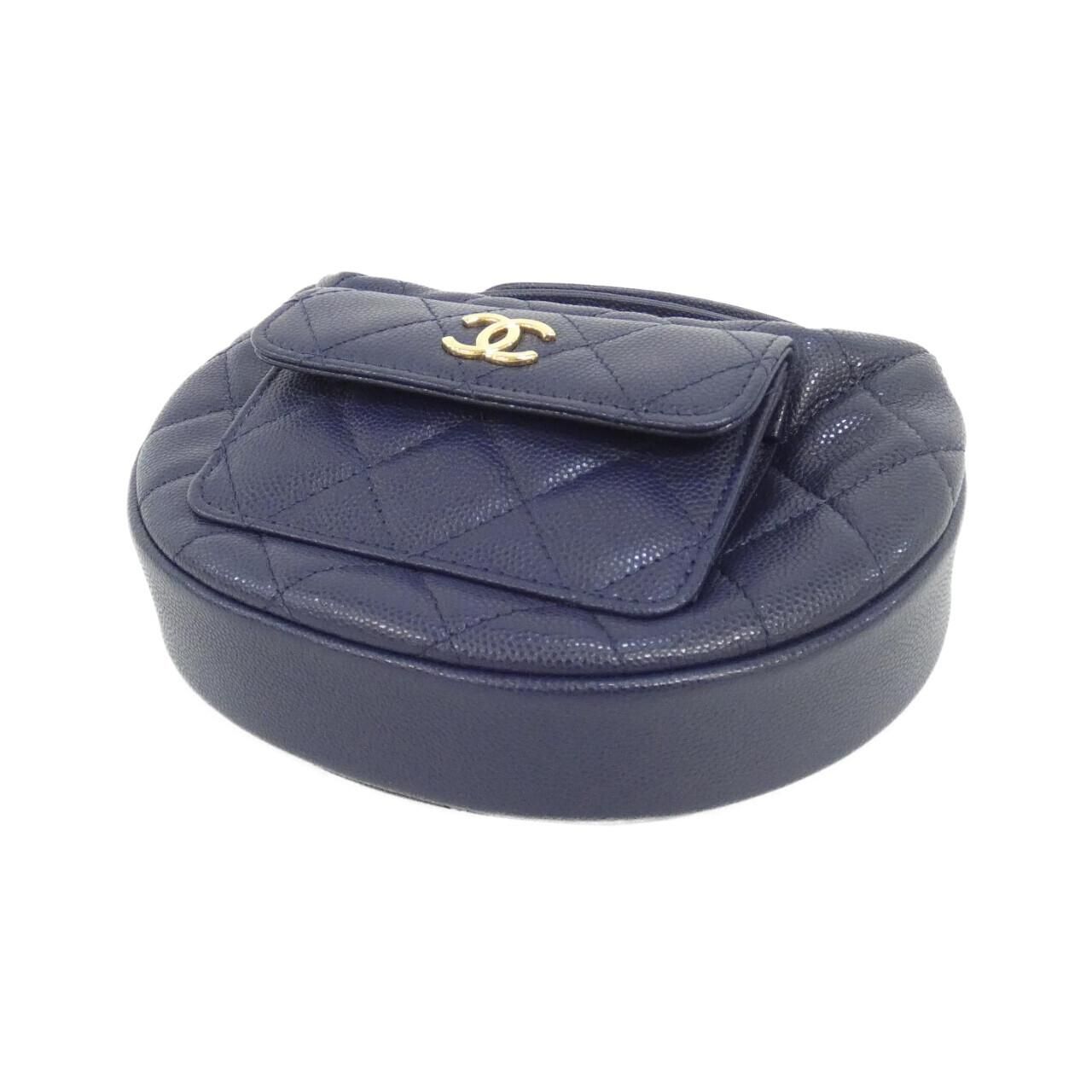 Chanel Bag Handbag Navy — view 3