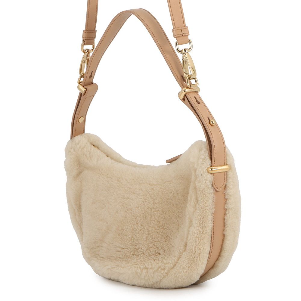 Prada Handbag Small Shearling Leather 2-Way — view 2