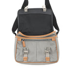 Prada Shoulder Bag Triangle Logo Nylon Leather Black — view 5