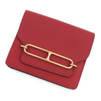 Hermes Wallet Roulis Slim Rouge Ash Gold Evercolor