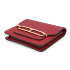 Hermes Wallet Roulis Slim Rouge Ash Gold Evercolor — view 2