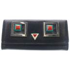 Fendi Chain Wallet Hypnotize Leather Black