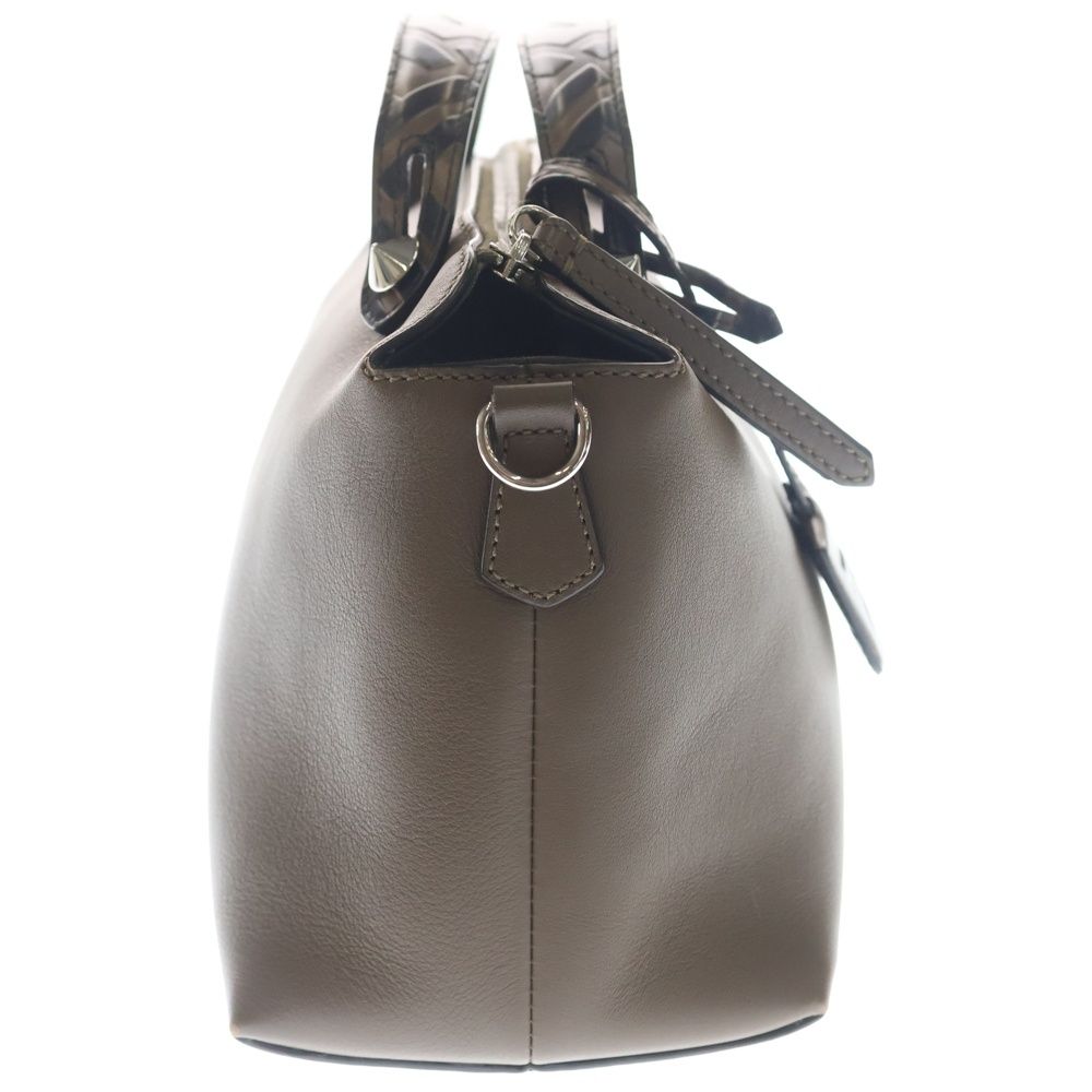 Fendi by the Way 2-Way Shoulder Bag Zucca Pattern Brown Leather Silver — view 3