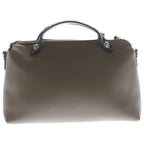 Fendi by the Way 2-Way Shoulder Bag Zucca Pattern Brown Leather Silver — view 2