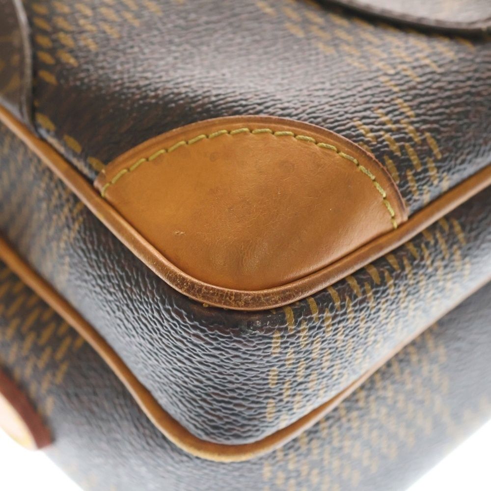 Louis Vuitton Damier Giant Nile Messenger PM Shoulder Bag Brown Leather Black — view 5