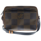 Louis Vuitton Damier Giant Nile Messenger PM Shoulder Bag Brown Leather Black — view 2