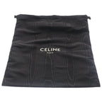 Celine Triomphe Tote Black Leather Silver — view 6