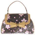 Louis Vuitton Sac Retro PM Monogram Cherry Blossom Handbag Brown