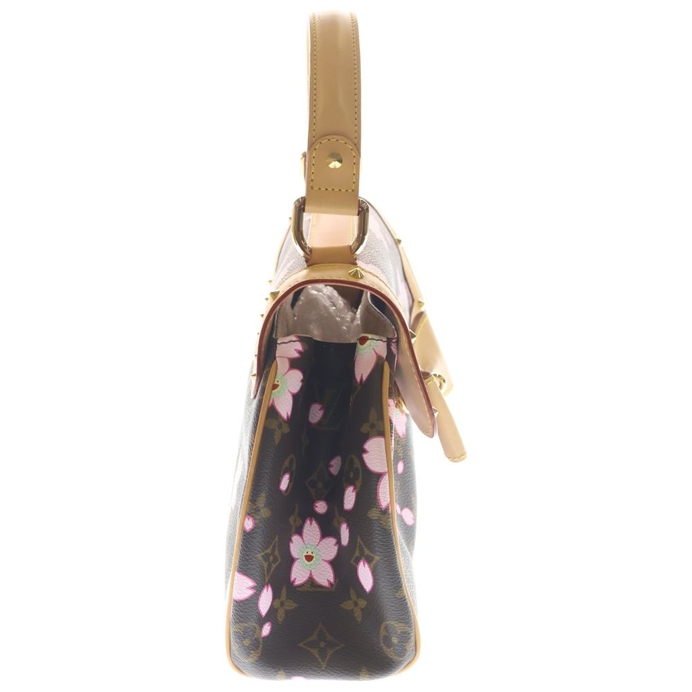Louis Vuitton Sac Retro PM Monogram Cherry Blossom Handbag Brown — view 3
