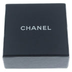 Chanel CC Logo Ribbon Necklace Pendant Chain Gold Black Metal — view 6