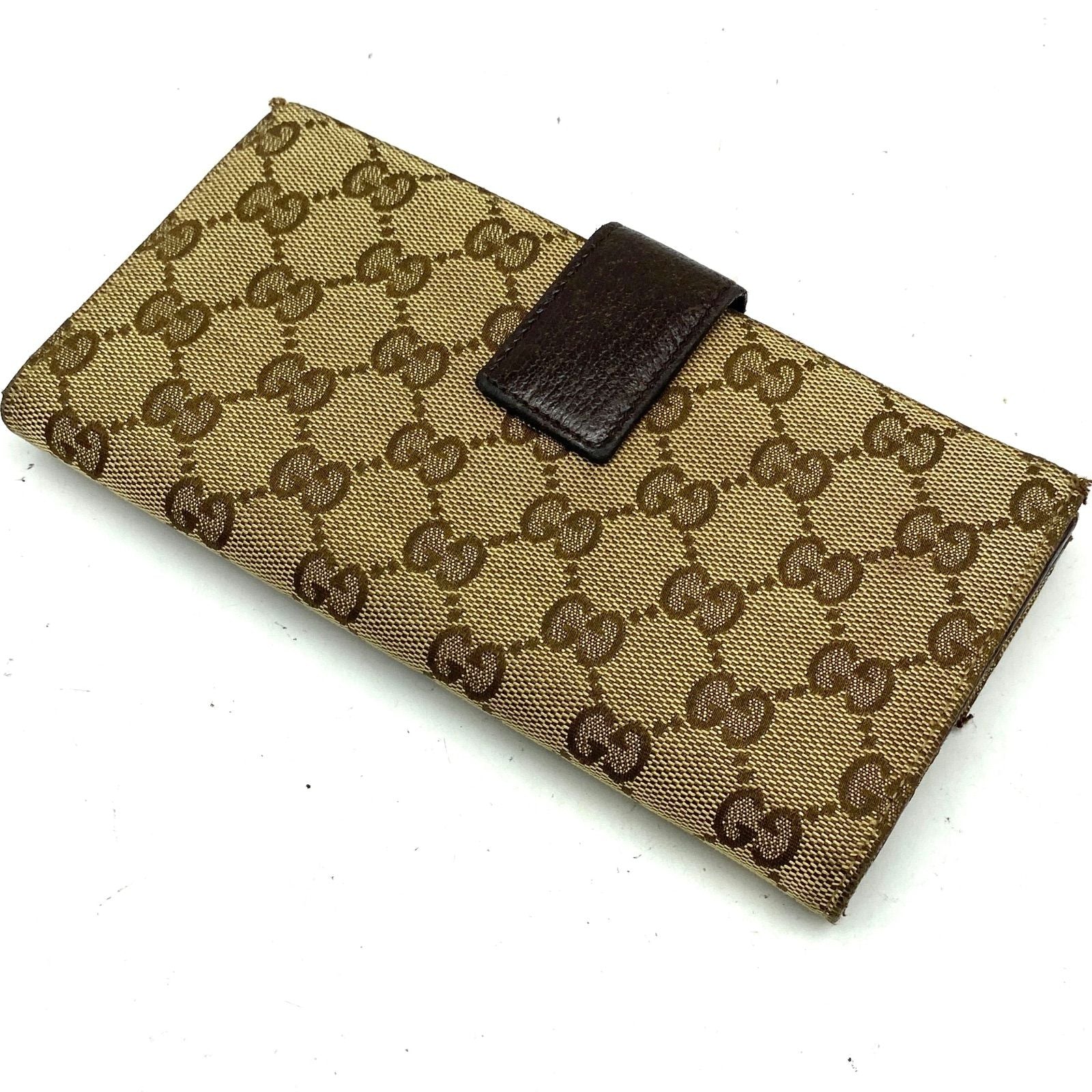 Gucci Wallet Bifold Hook Abbey GG Canvas Card Billfold — view 3