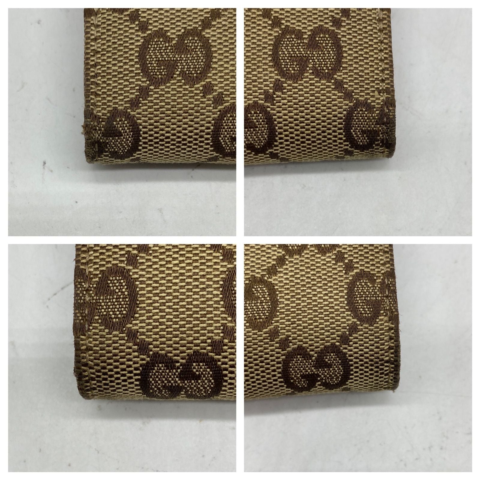 Gucci Wallet Bifold Hook Abbey GG Canvas Card Billfold — view 4