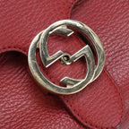 Gucci Chain Interlocking Crossbody Shoulder Bag Leather — view 8