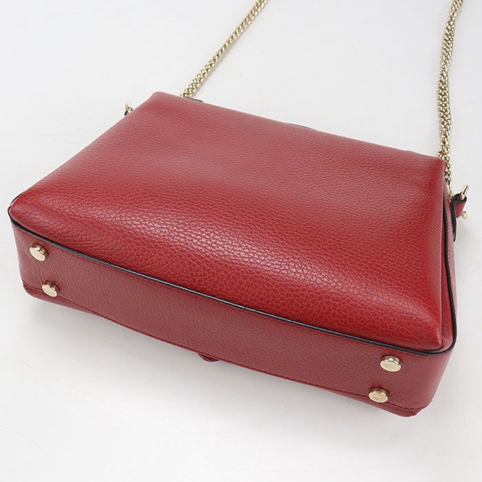 Gucci Chain Interlocking Crossbody Shoulder Bag Leather — view 2
